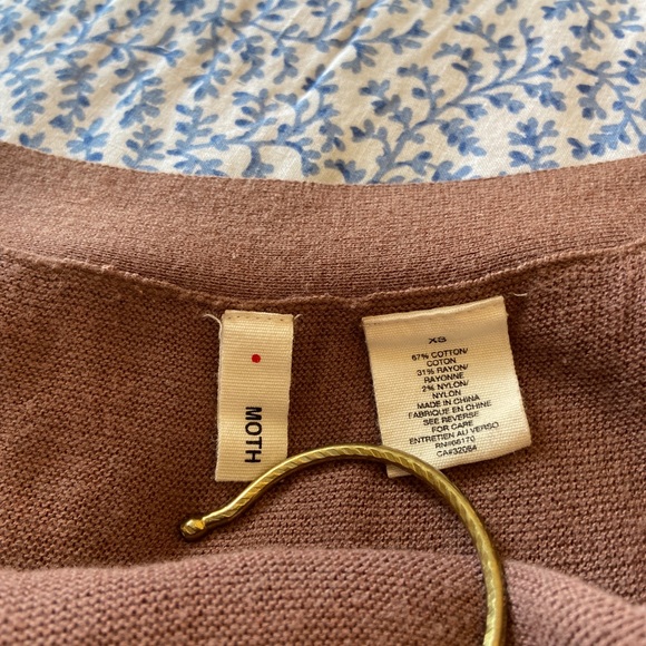 Moth Anthropologie Tiered Brown Crochet Tank Top | Size XS - Picture 6 of 6